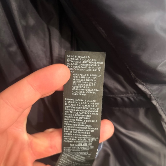 Paul & Shark 700 Fill Goose Down Puffer Jacket w/ Leather Trim - Picture 6 of 14